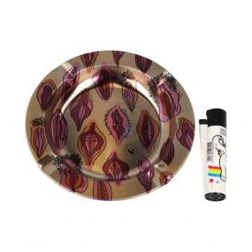 Fire Flow Ashtray Pussy Pattern