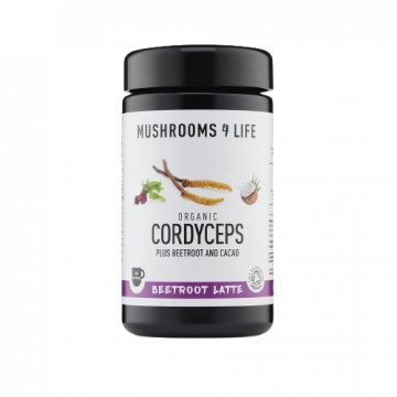 Mushroom4life Cordyceps Rote Beete Pilz Latte 1000MG