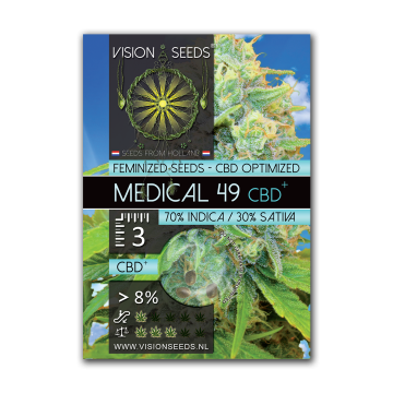 Vision Seeds Feminized Medical 49 (CBD+)