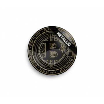 Fire Flow Ashtray Bitcoin Metallic