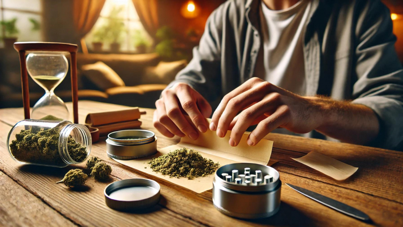 Learn how to roll a joint with weed yourself.