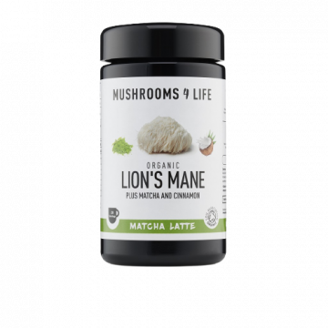 Mushroom4life Lion's Mane Paddenstoelen Matcha Latte 1000MG