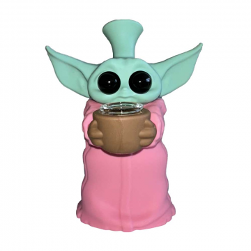 Baby Yoda Bong Pink