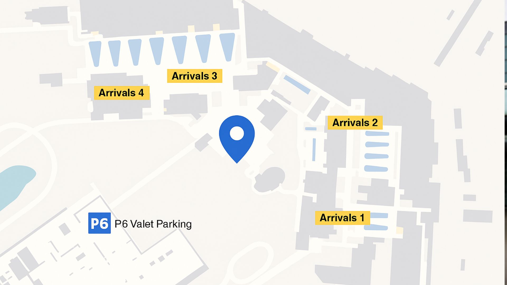 Schiphol roken plattegrond