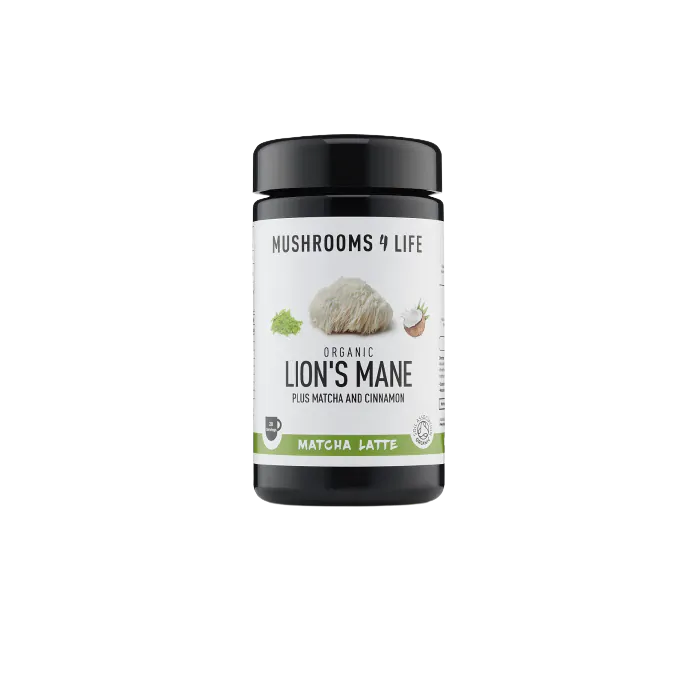 Mushroom4life Lion's Mane Paddenstoelen Matcha Latte 1000MG
