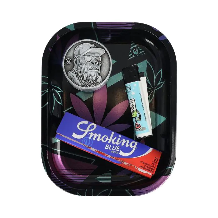 Fire Flow Rolling Tray Leaves 37 2/4 Metallic