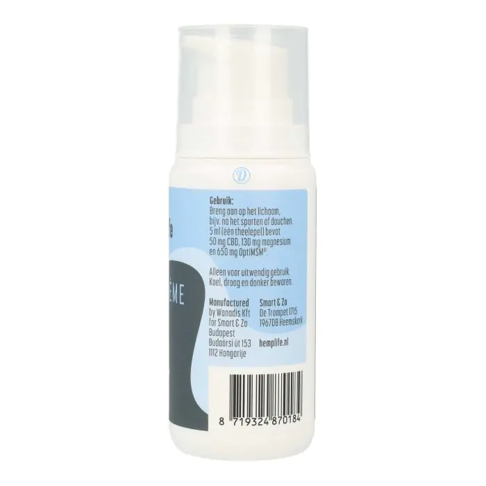 Hemplife CBD + Magnesium Bodycrème Extra 1000mg