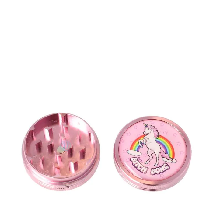 Black Leaf 2 Part Grinder Bitch Bong