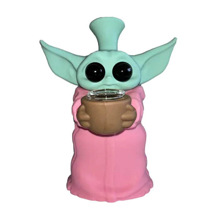 Baby Yoda Bong Pink