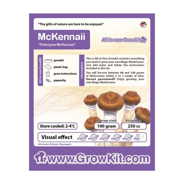 Achetez votre kit de culture de champignons frais McKennaii en ligne