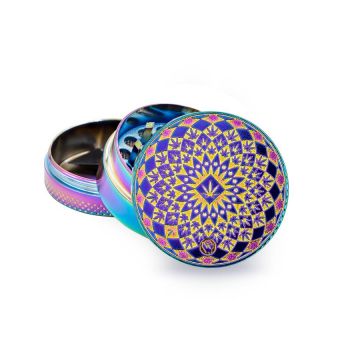 Fire Flow Grinder 3 Parts Icy Leaf Pattern