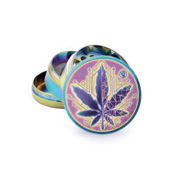 Fire Flow Grinder 4 Parts Icy Geometrical Leaf