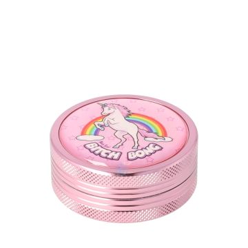 Black Leaf 2 Part Grinder Bitch Bong Black Leaf 2 Part Grinder Bitch Bong