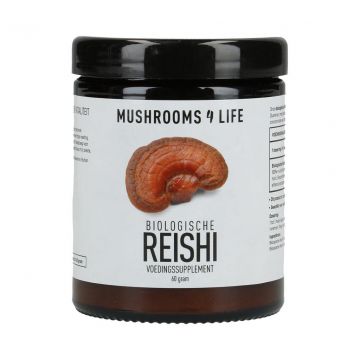 Mushroom4life Reishi Paddenstoelen Poeder Bio