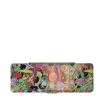 Black Leaf Filter Case Mushrooms