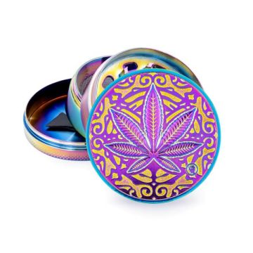 Fire Flow Grinder 4 Parts Icy Trance Leave 60mm