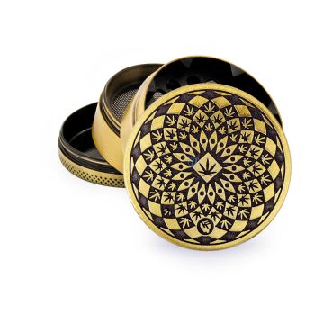 Fire Flow Grinder 4 Parts Geometrical Leaf