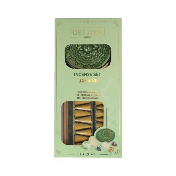 Home Scents Deluxa Incense Set Jasmine