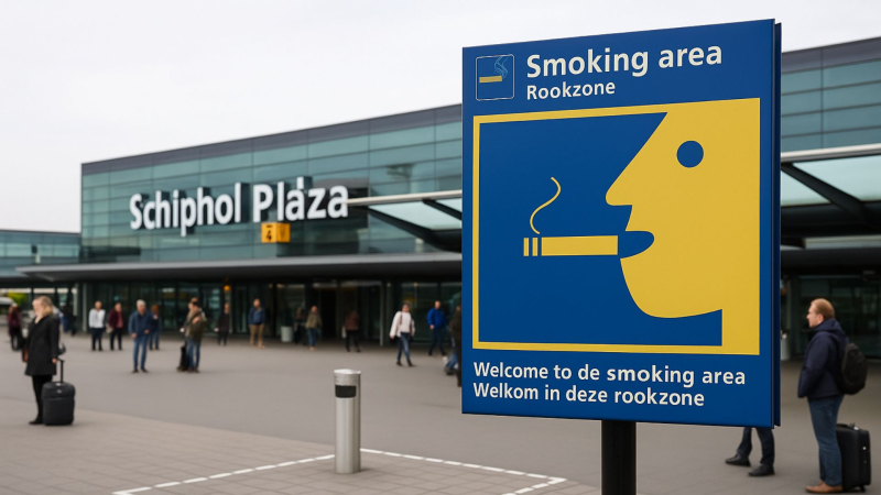 Roken op Schiphol – Mag het nog en waar kan het wel?