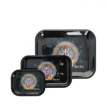 Black Leaf Rolling Tray Ganesha