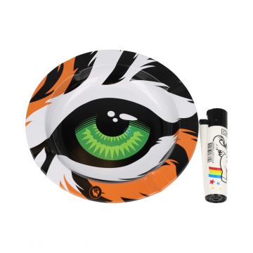 Fire Flow Ashtray Feline Eyes Tiger