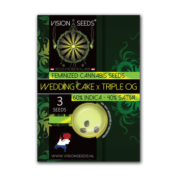 Vision Seeds Feminized Wedding Cake x Triple OG